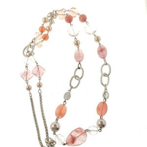 Long Pink Necklace